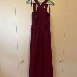 Air of Romance Burgundy Maxi Dress